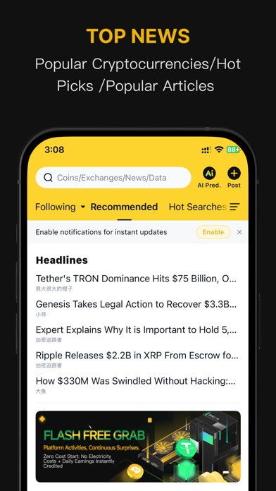 CoinWorldNet - Blockchain News iPhone screenshot 9 - Social Networking app