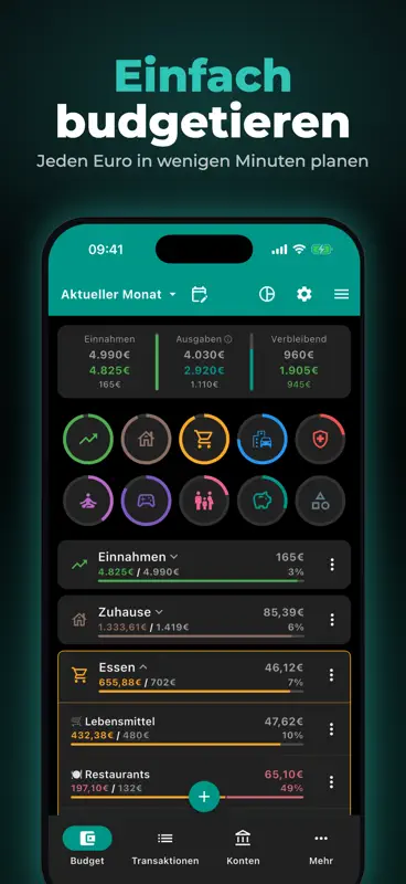 Budgetum: Haushaltsbuch screenshot 1 of 8