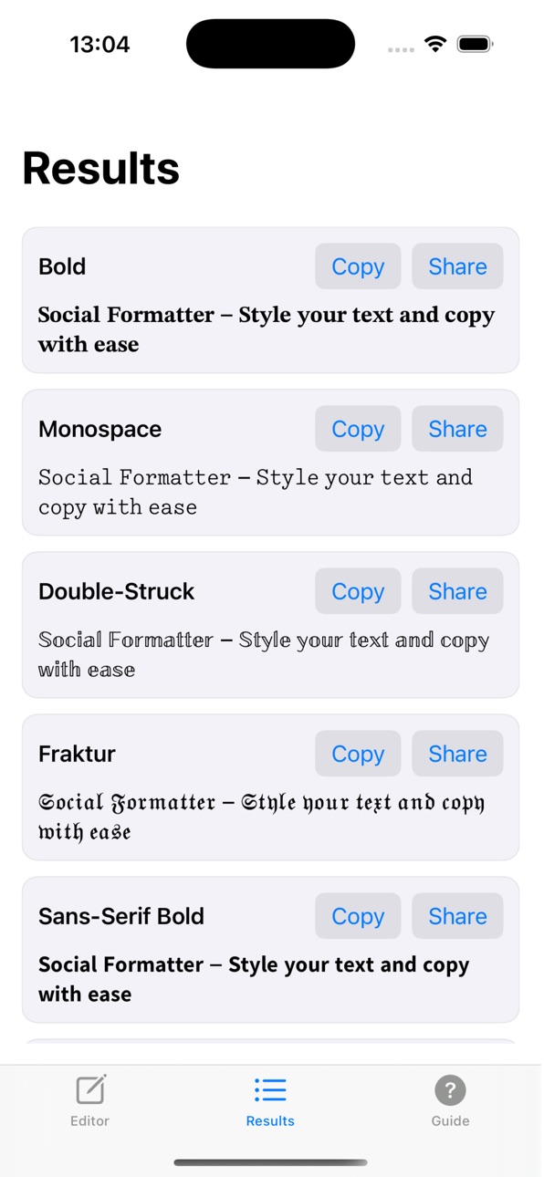 iPhone screenshot