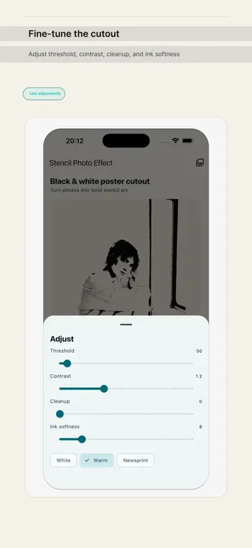 Stencil Photo Effect screenshot 4 of 5