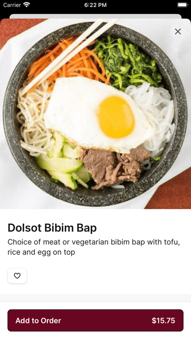 Kimchi House iPhone screenshot 3 - Food & Drink app