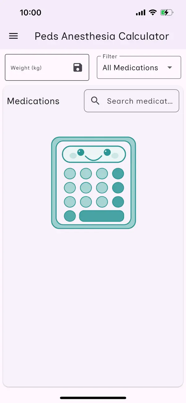 Screenshot #1 pour Pediatric Anesthesia Calc