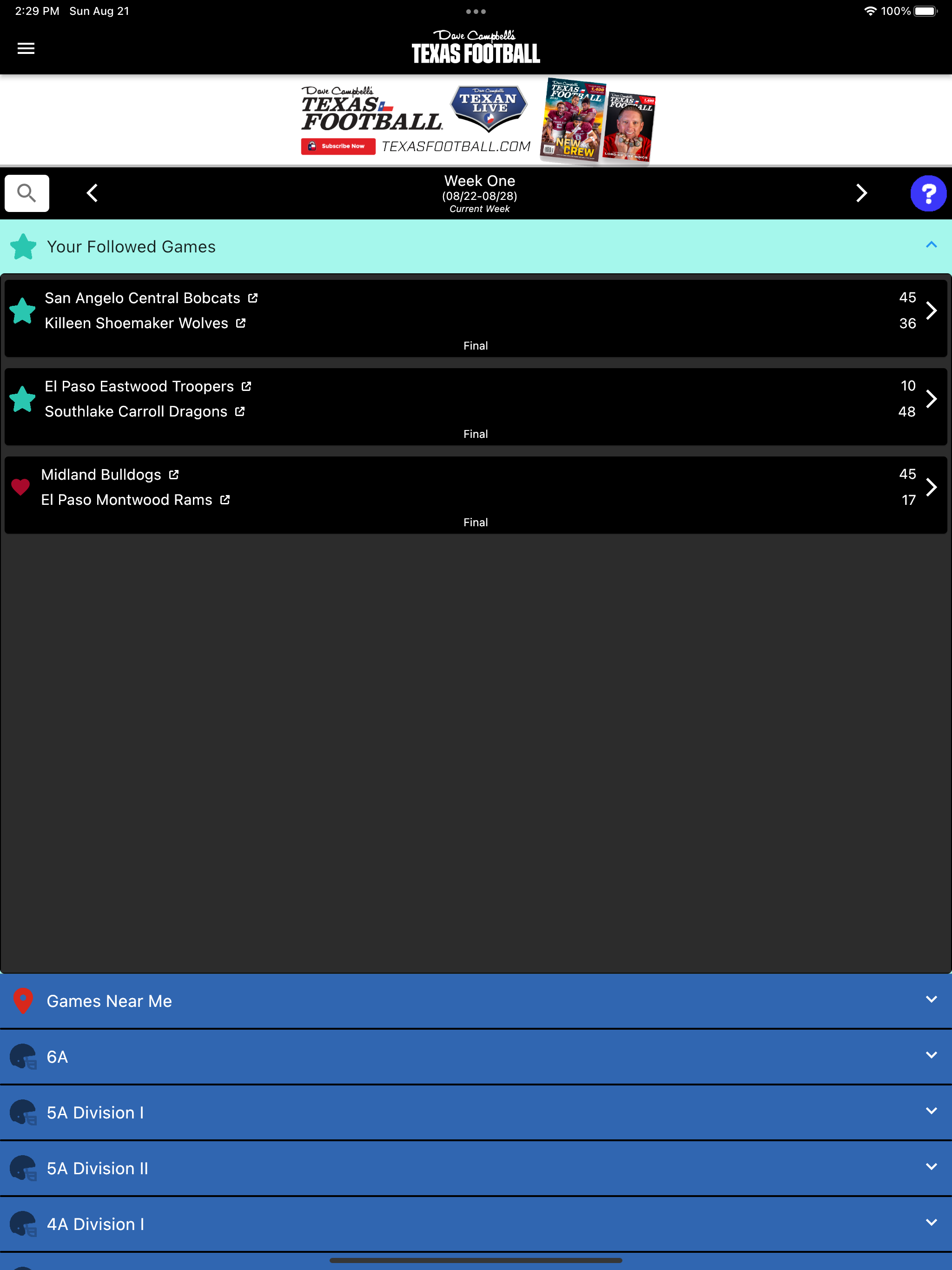 Dave Campbell’s Texas Football screenshot 8