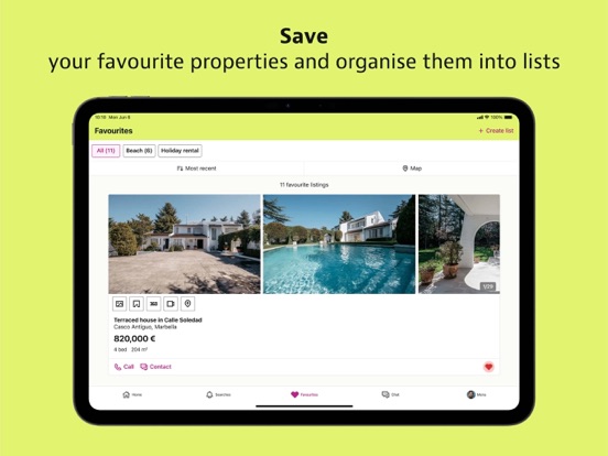 idealista iPad screenshot 4 - Productivity app