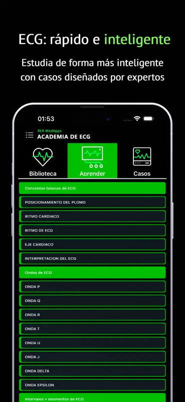ECG Aprende Interpretación screenshot 4 of 5
