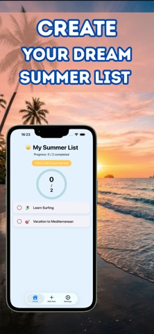 Summerly:Bucket List & Planner Screenshot 2 of 4