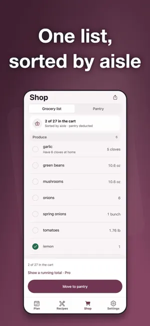 Meal Planner・Grocery List screenshot 3