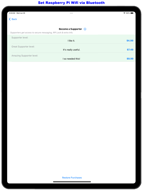 BTBerryWifi iPad screenshot 4 - Utilities app