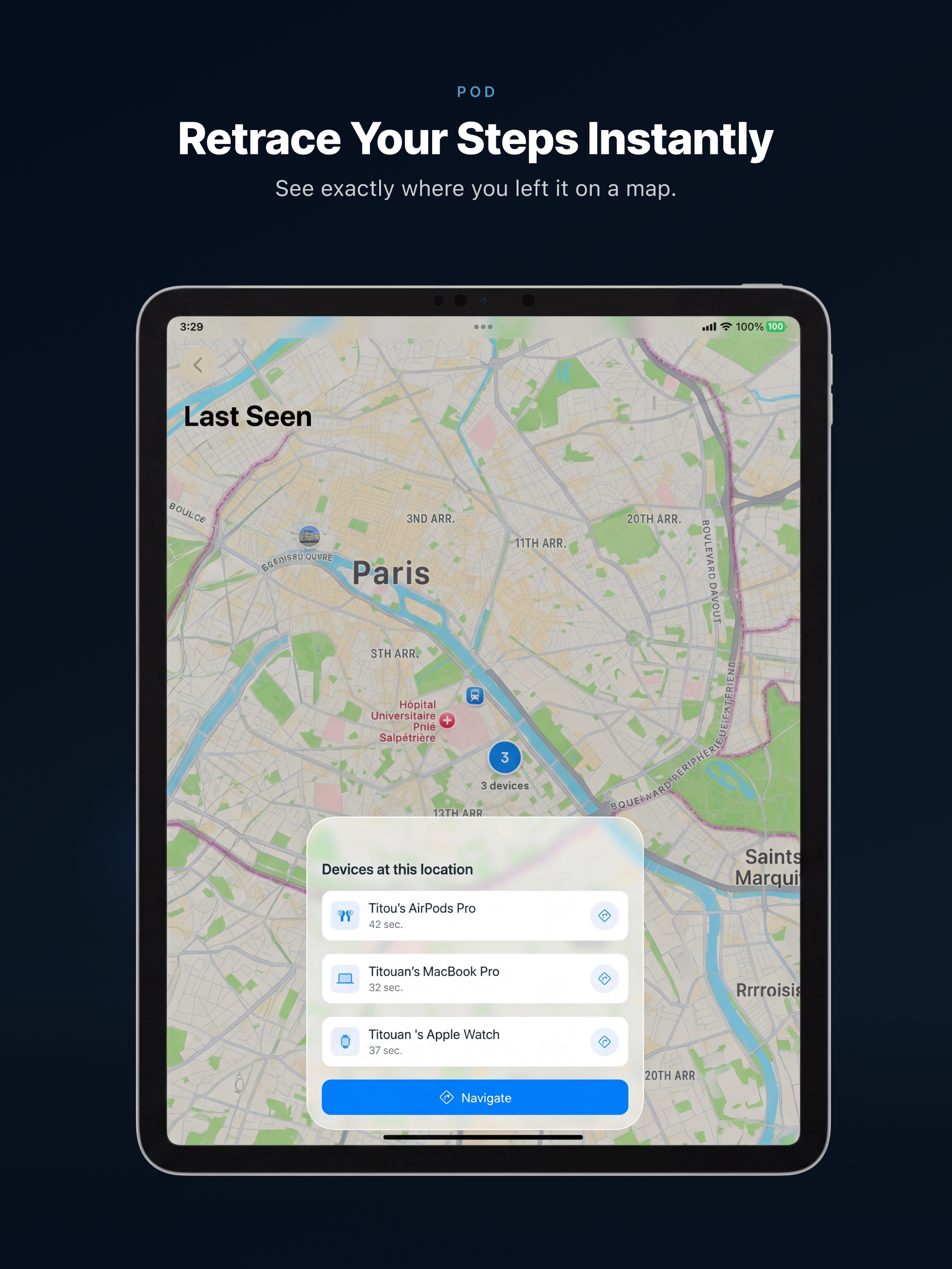 Pod - Find My Device Tracker