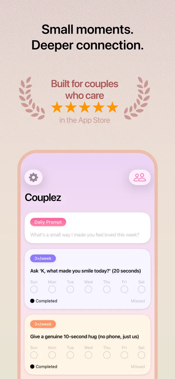 Screenshot #1 pour Couplez - Better Relationships