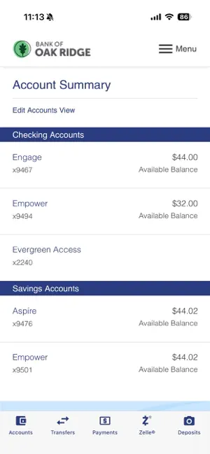 Bank of Oak Ridge Mobile screenshot 3