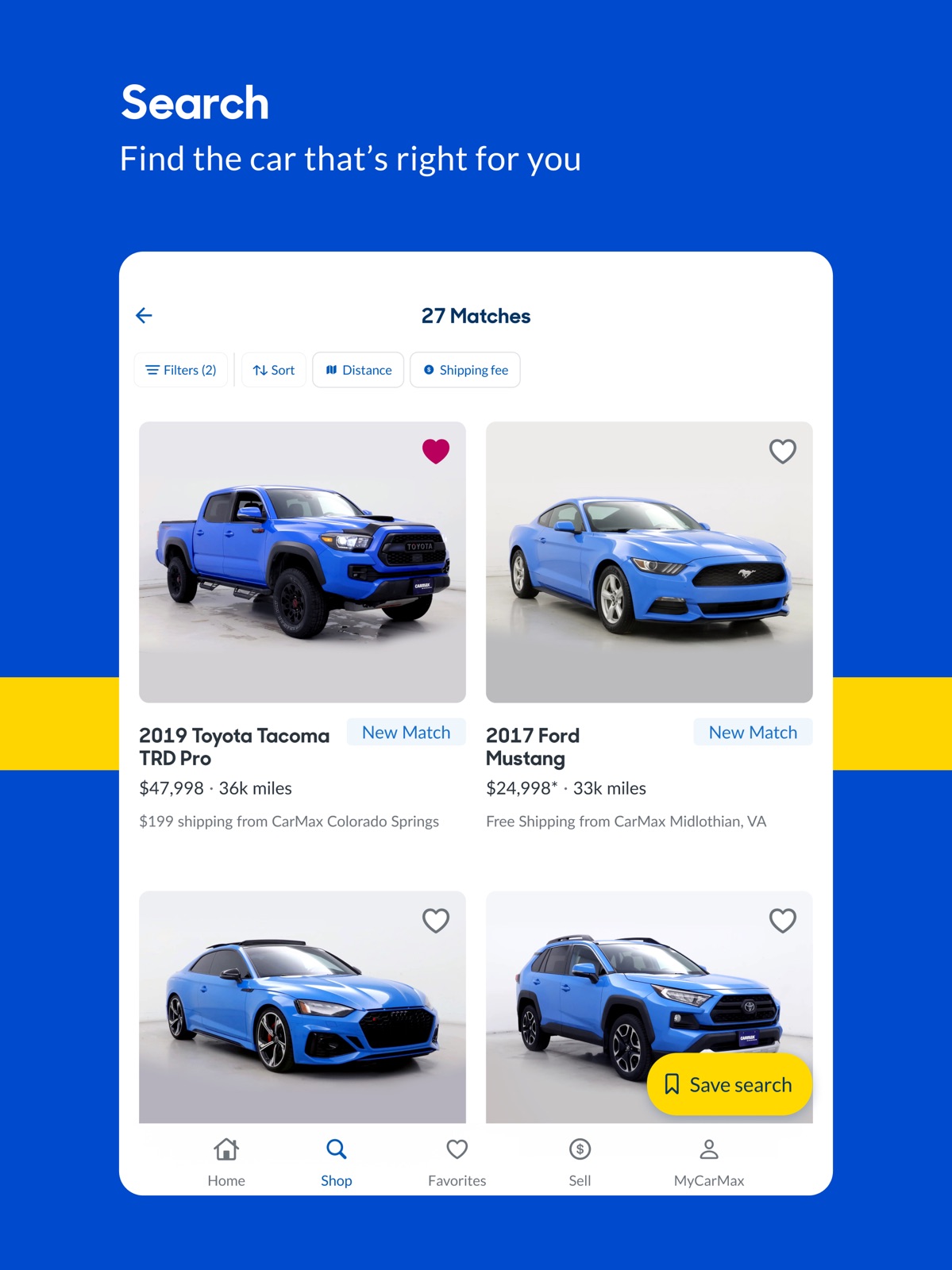 CarMax: Used Cars for Sale ipad screenshot 2