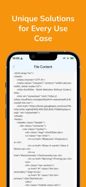 Codex Claude - Website Builder iPhone screenshot 3