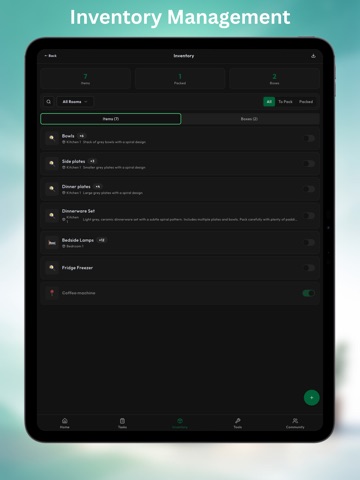 Moverly iPad screenshot