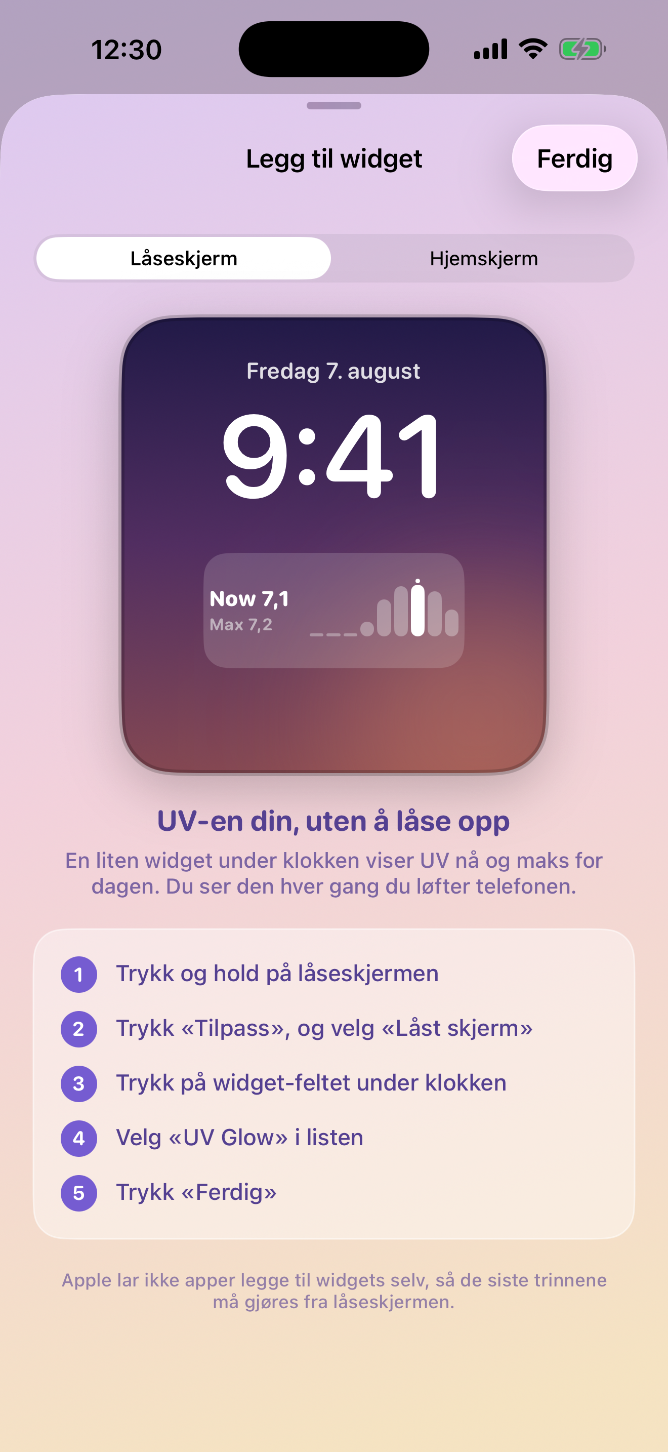 UV Glow: UV-indeks & badetemp screenshot 5