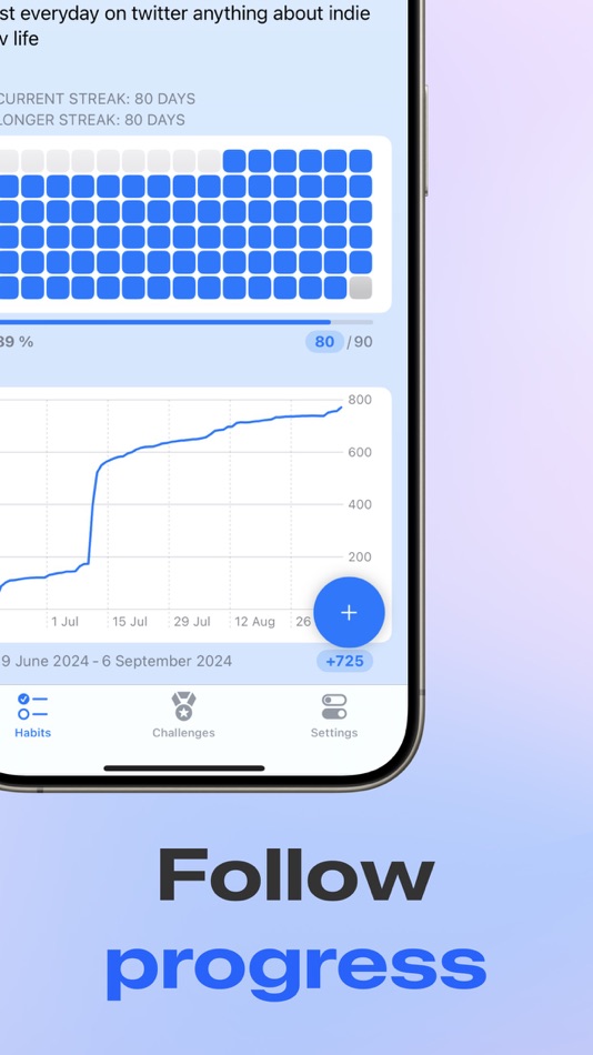 #2. Habit Tracker 90 Day Challenge (iOS) Ved: NBApps