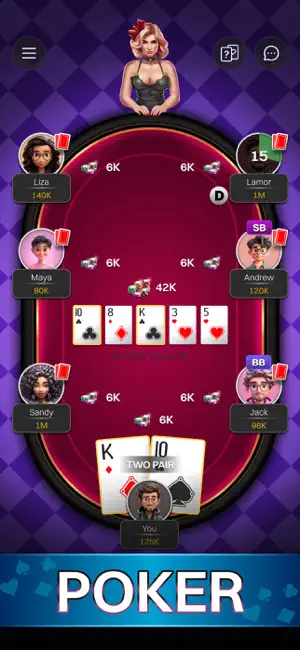River Run: Texas Holdem Poker screenshot 1