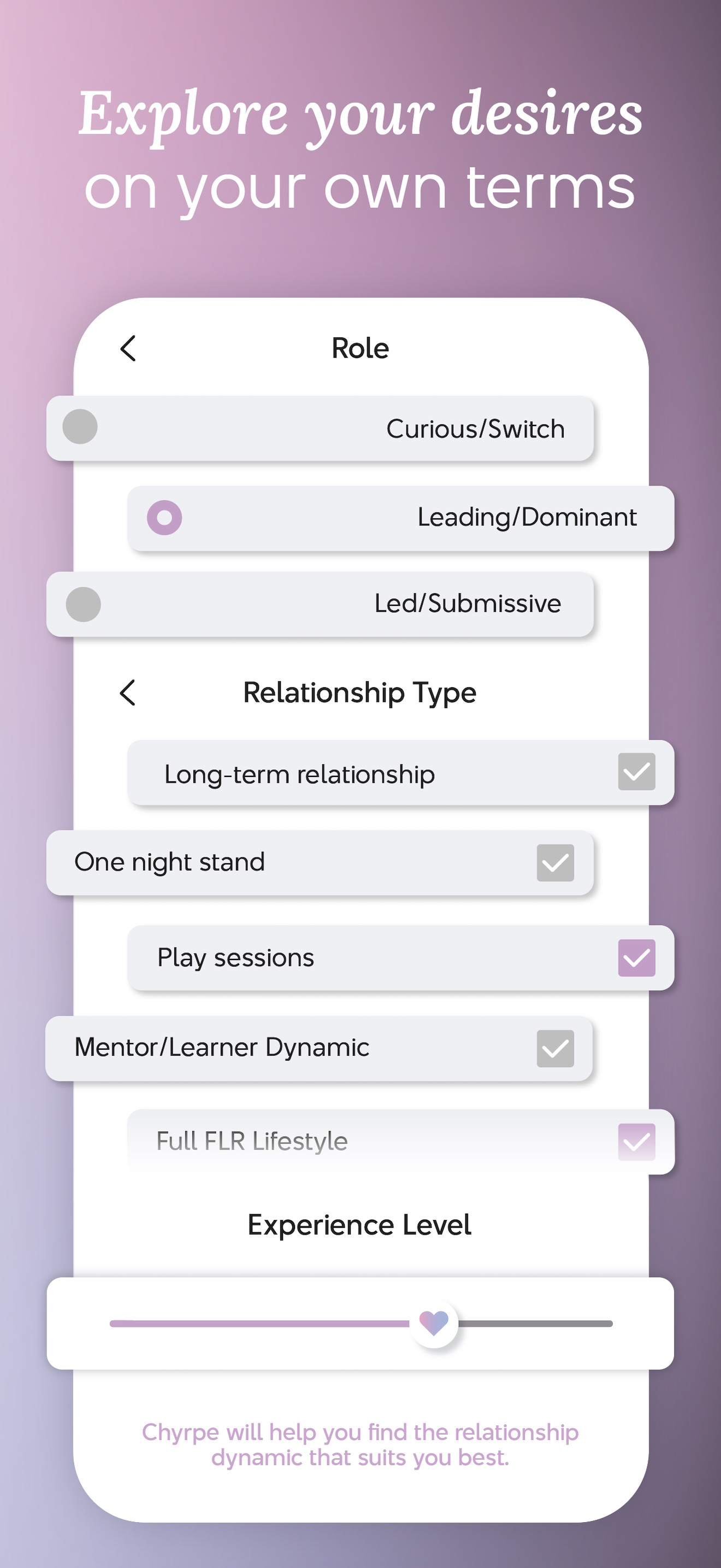 Chyrpe: Female-Led Dating