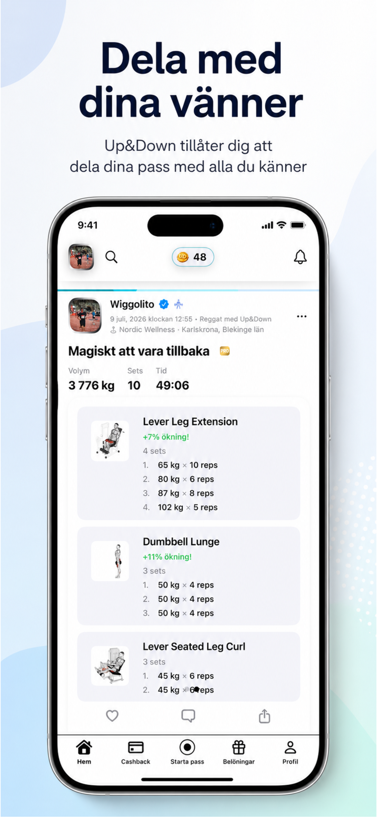 Up&Down - Träna, Bli belönad. screenshot 4