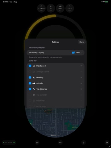 GPS Speedometer HUD: Speedra iPad screenshot