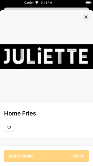 Juliette Restaurant app screenshot 3