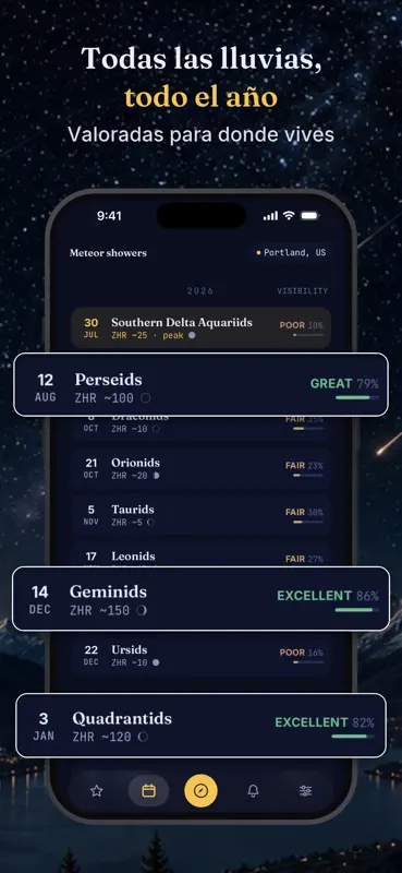 Chuva de Meteoros: Alertas screenshot 4 of 7