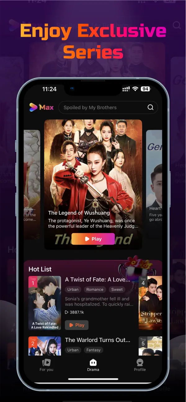 #1. Drama Max - Short Drama Reels (iOS) 由: CODEJOY TECHNOLOGY LIMITED