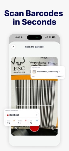 AI Calorie Tracker: Nutrinixy iPhone screenshot