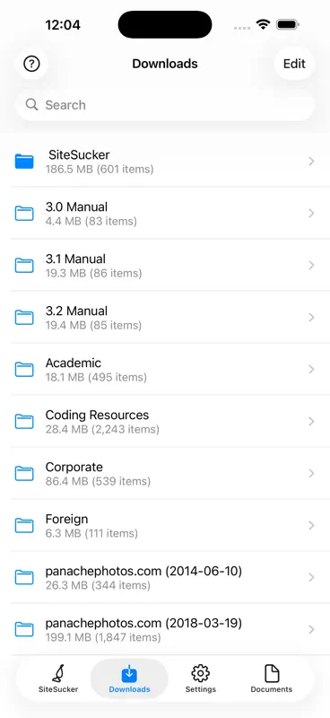 SiteSucker screenshot 2 of 4