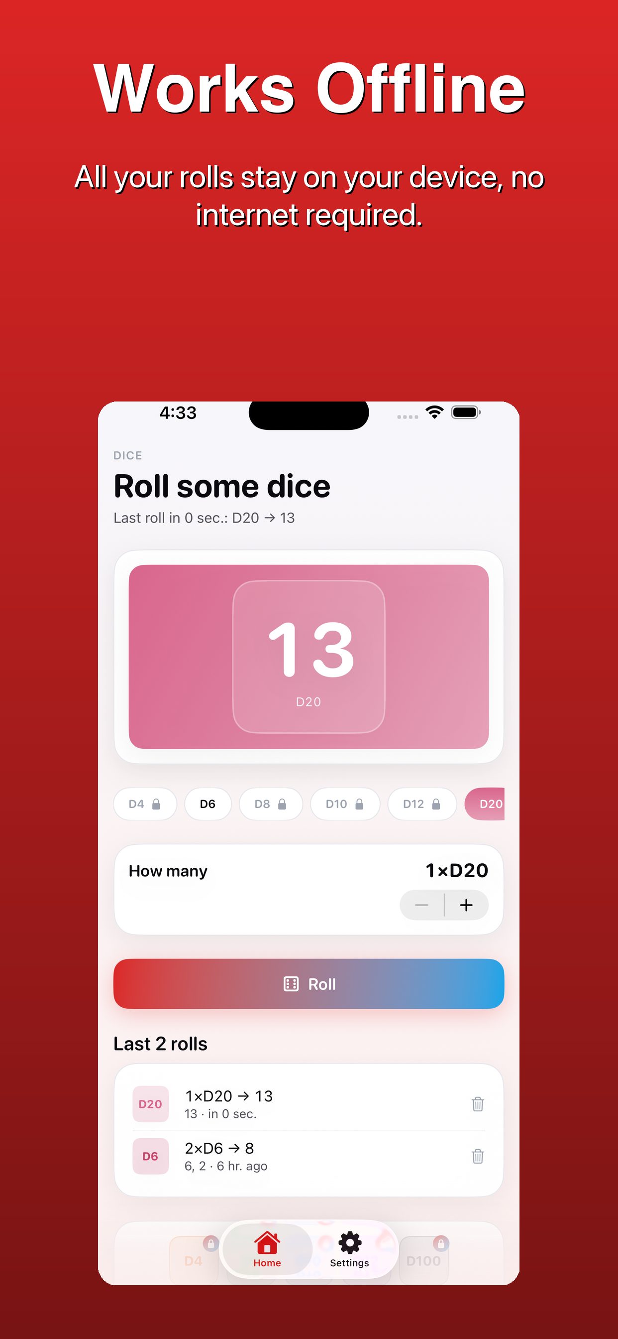 Dice Roller - D&D & Tabletop
