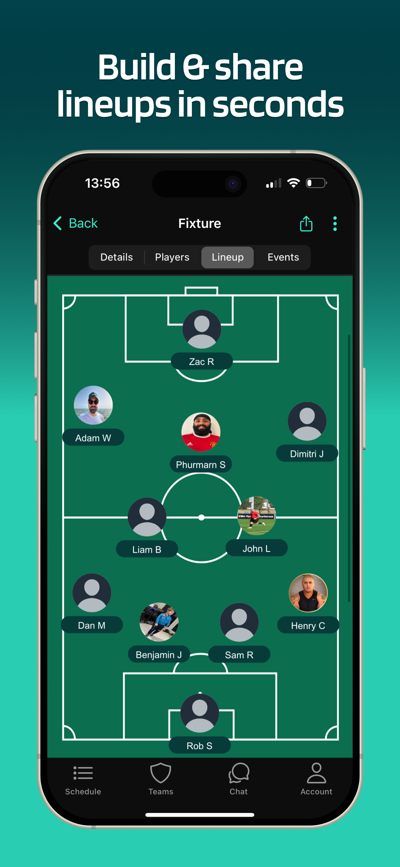 Lineup - Soccer Team App screenshot 7