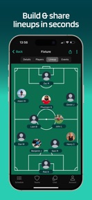 Lineup - Soccer Team App screenshot