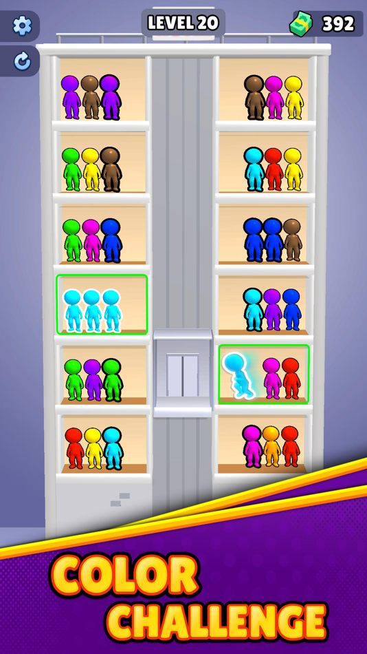 #2. Hotel Sort 3D Stickman Puzzle (iOS) 由: Jakub Szolomicki