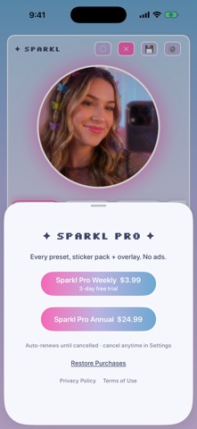 Sparkl: Y2K PFP Maker screenshot