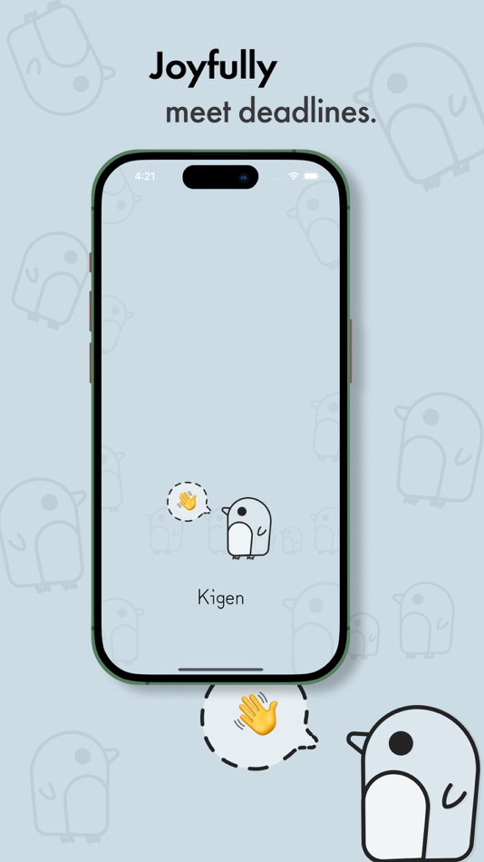 #1. Kigen ~ penguin task tracker (iOS) By: Taito Iikura