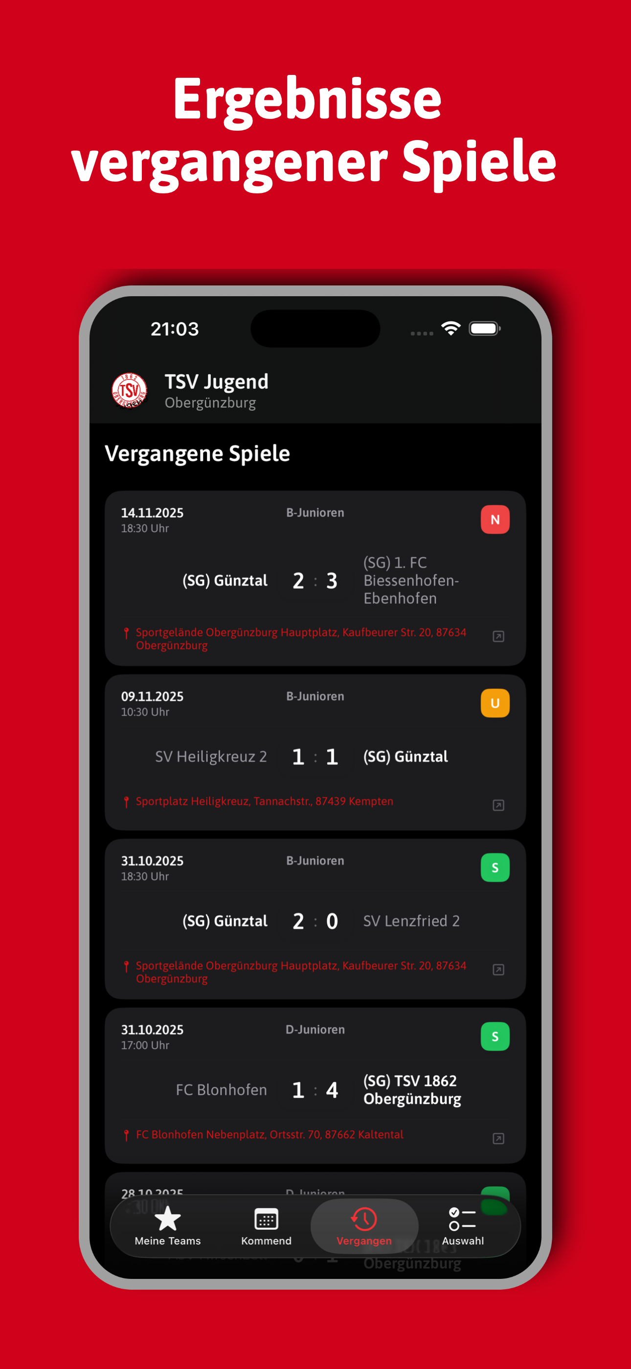 TSV Jugend screenshot 5