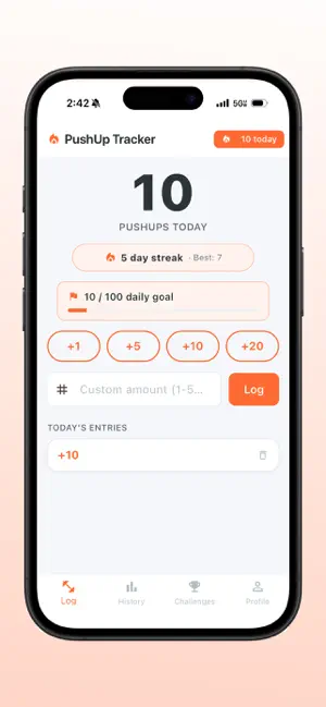 Official Pushup Tracker screenshot 4