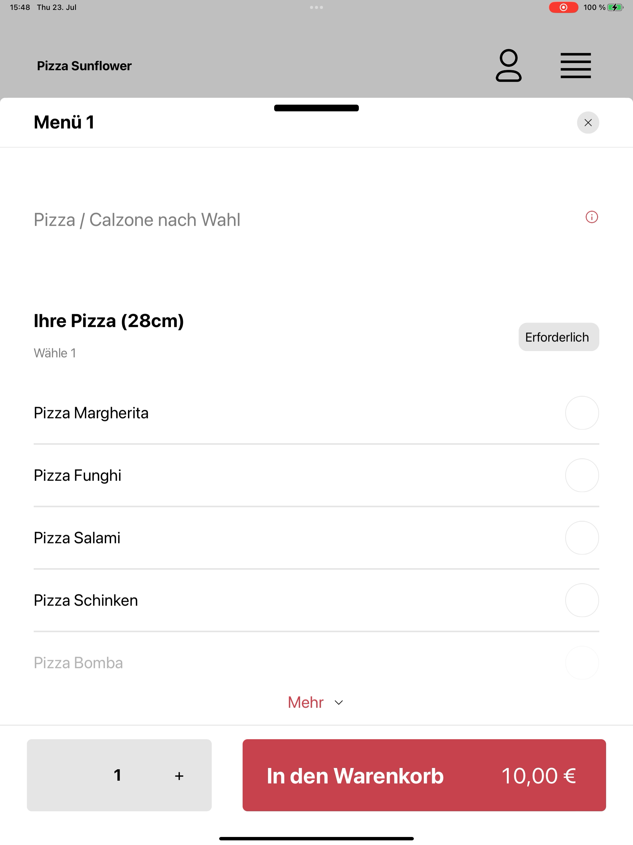 Pizza Sunflower Langenhagen screenshot 16