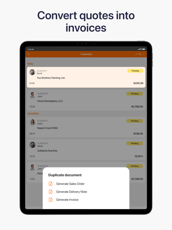 STEL Order | Billing and ERP iPad screenshot 4 - Business app