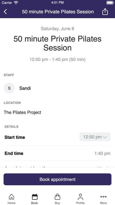 The Pilates Project Screenshot