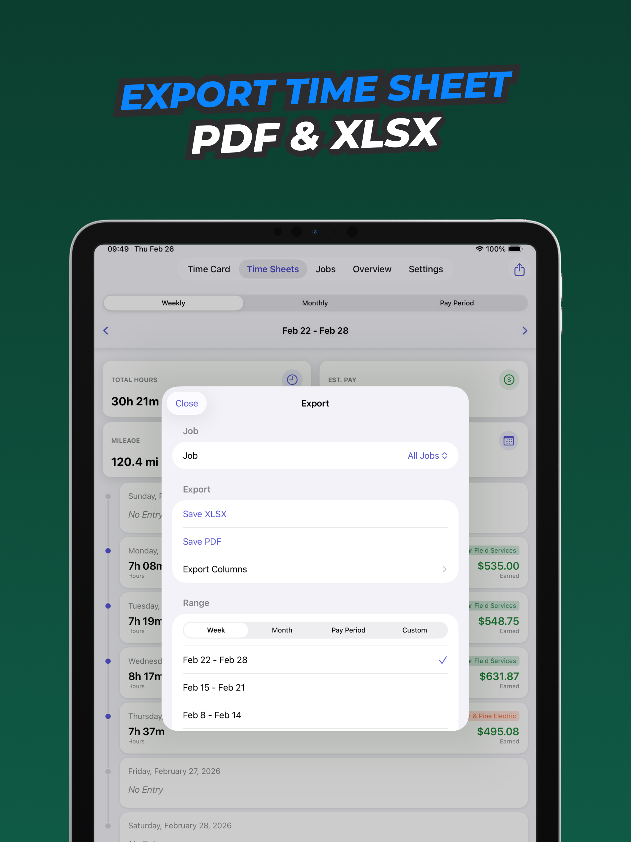 Hours Tracker – Timesheet screenshot 12