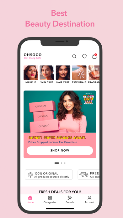 OHSOGO-The Beauty Shopping App Screenshot