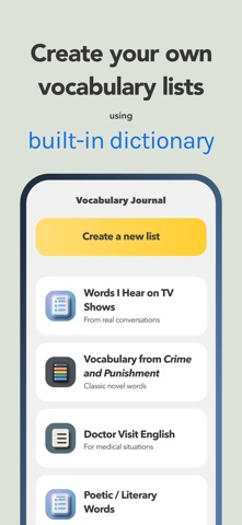 Vocabulary Builder by Atlas iPhone screenshot