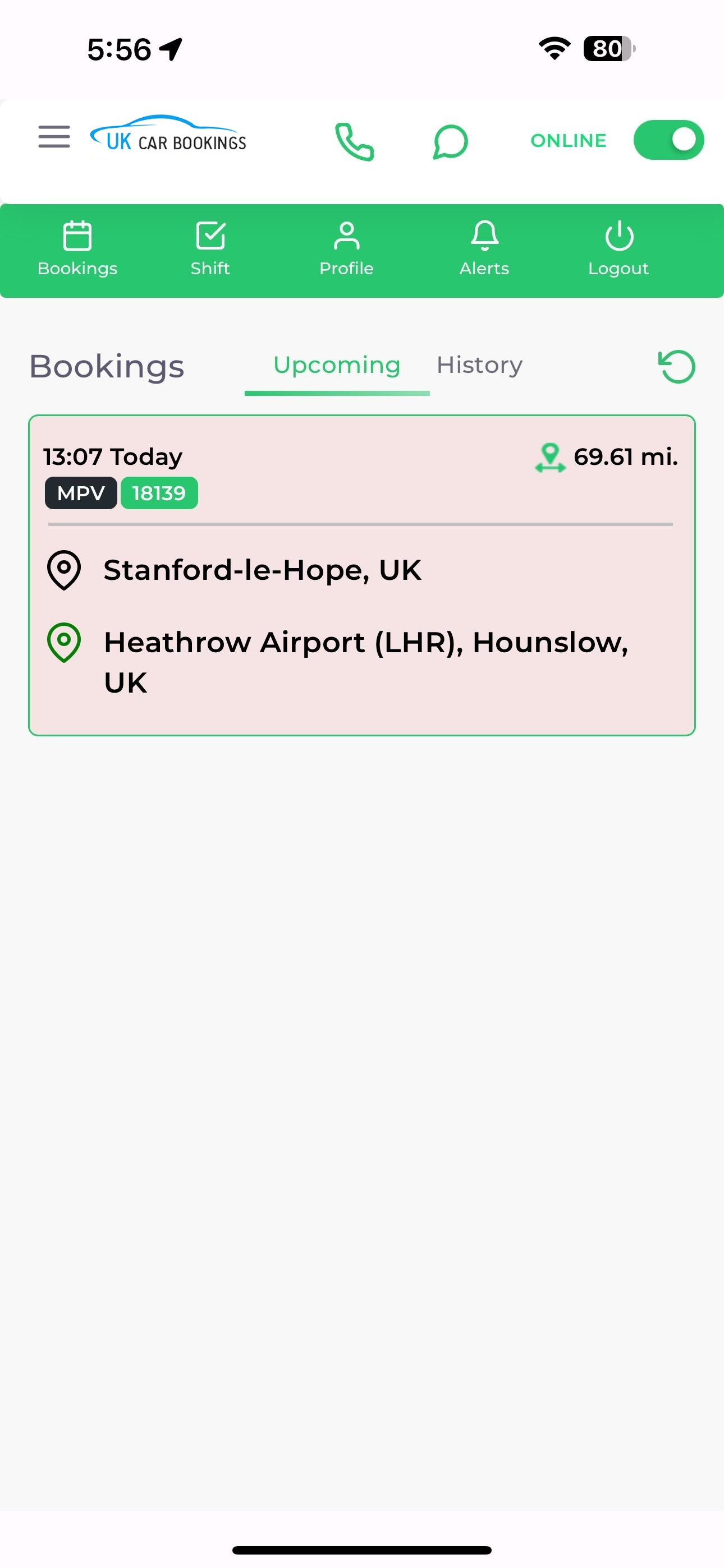UKCB Driver App