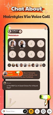 Buzz: Hairstyle Chat Screenshot 2 of 4
