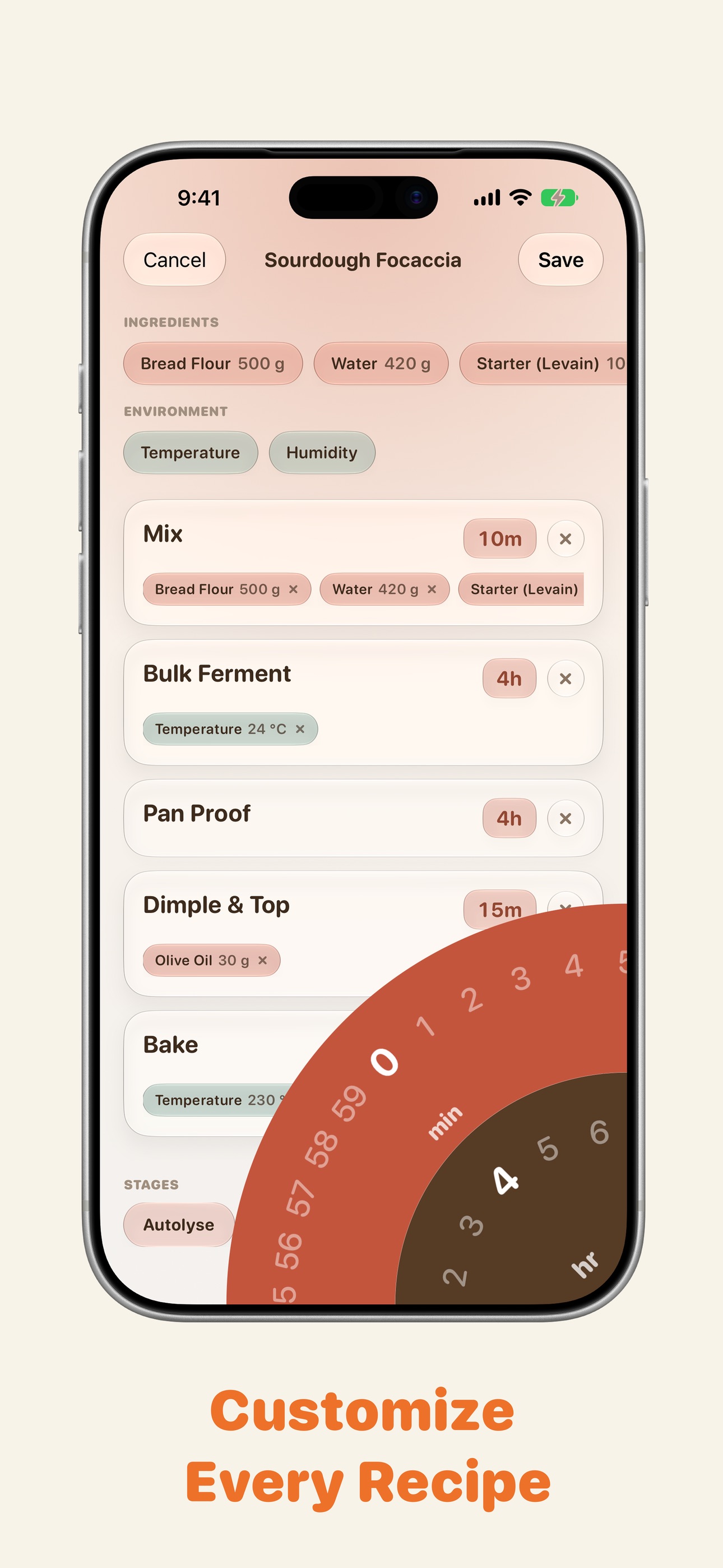 Screenshot 3 of Sourdough Bake Timer: Levain