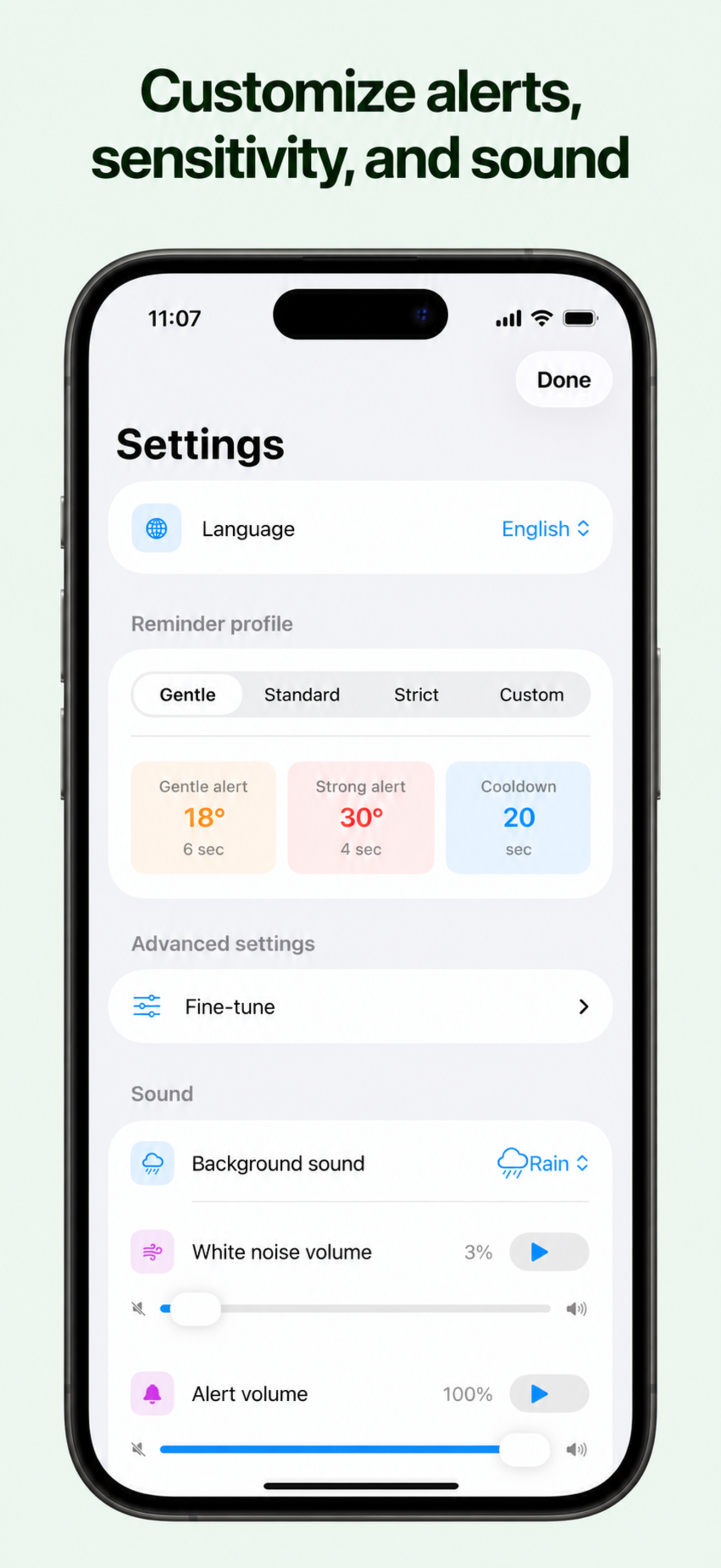Posture Nudge: Upright screenshot 4