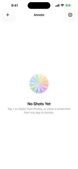 Capture d'écran de Annoto sur iPhone 6