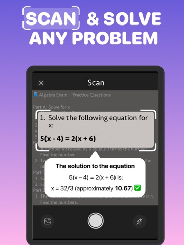 Socratic Homework AI iPad screenshot