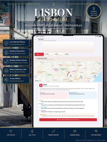 Lisbon Subway Map iPad screenshot
